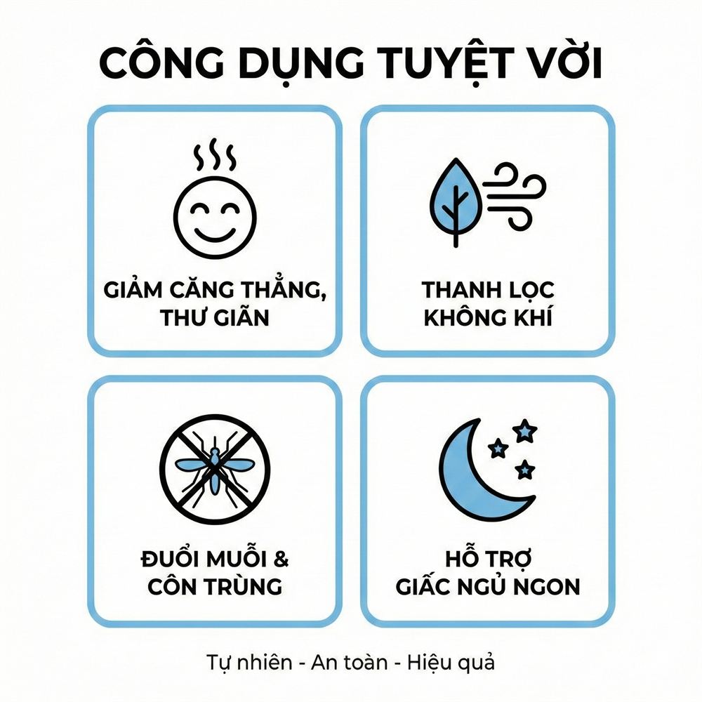 Công dụng tinh dầu Livana